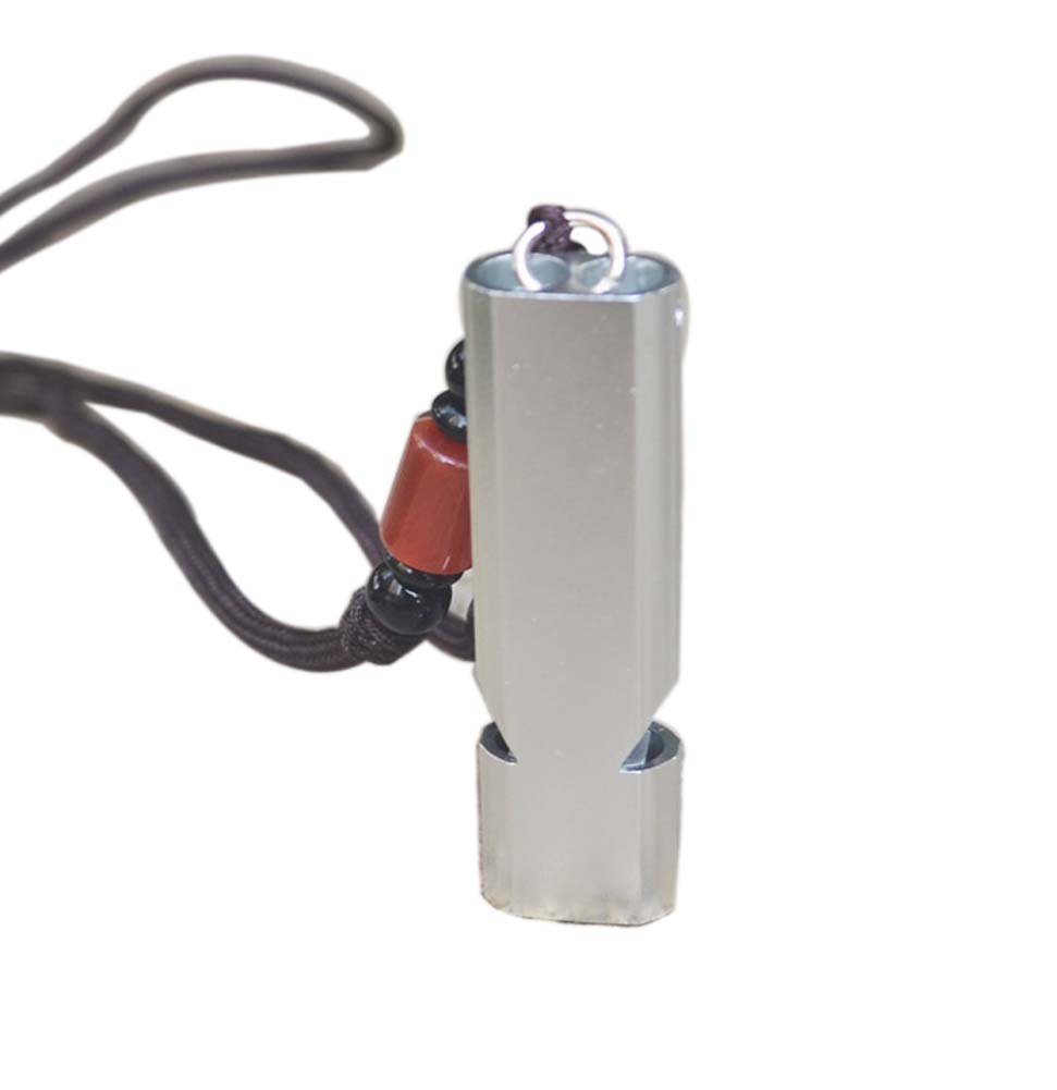 2 PCS Emergency Whistles with Lanyard Double Tubes Outdoor Whistle for Camping Hiking; Sliver 2 PCS Emergency Whistles with Lanyard Double Tubes Outdoor Whistle for Camping Hiking; Sliver